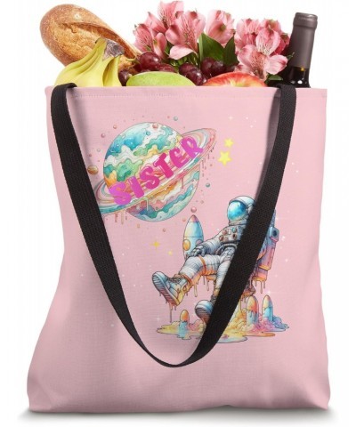 Sister- Girls Happy B-Day Astronaut-Space Birthday Party Tote Bag $12.47 Totes