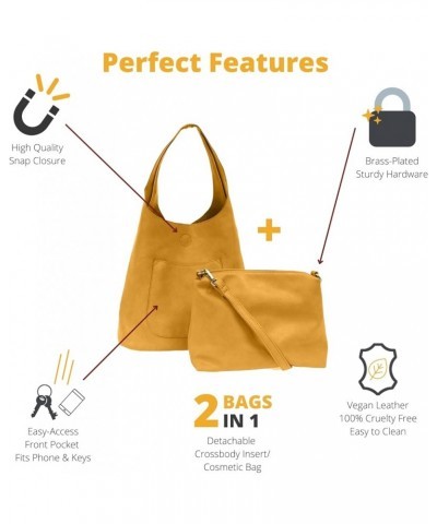 Womens Molly Slouchy 2-in-1 Hobo Handbag 792 - Amber $35.42 Hobo Bags