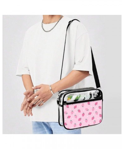 Clear Bag Stadium Approved, PVC Clear Crossbody Purse Clear Crossbody Bag with Adjustable Shoulder Strap Pattern (298) $12.46...