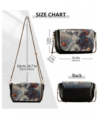 Crossbody Bags for Women Trendy Women's Black Shoulder Bag Small PU Leather Flap Cross Body Bag Handbags Pattern16 $17.21 Cro...