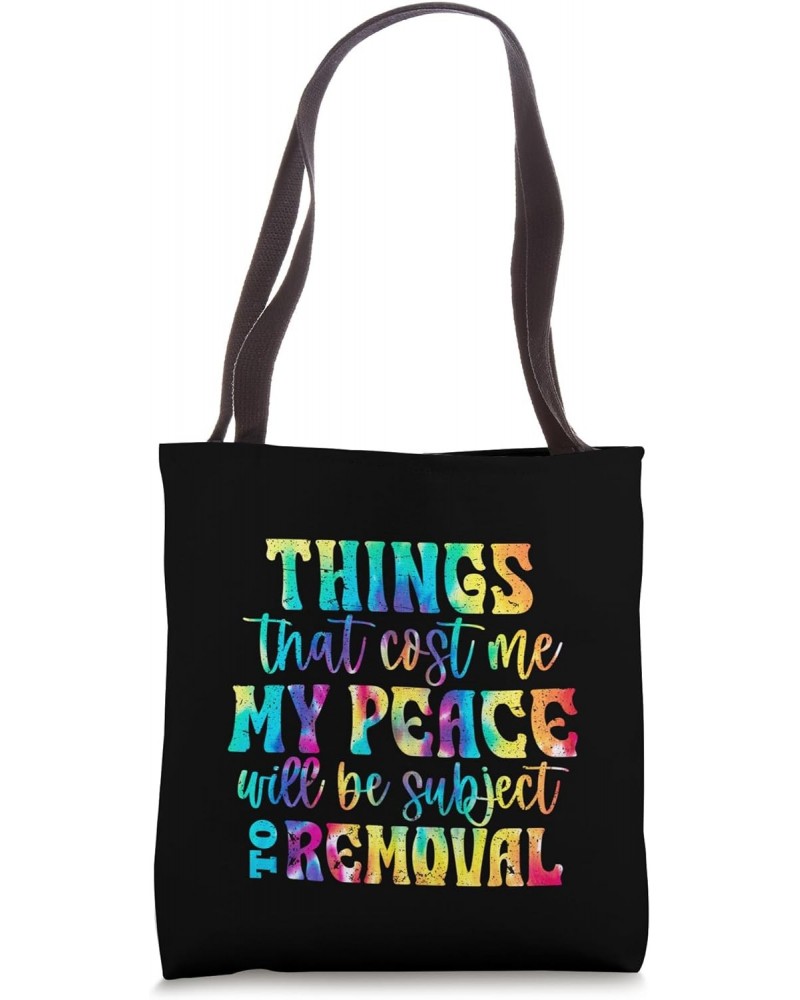 Motivational Inspirational Self Love Tie Dye Groovy Style Tote Bag $14.71 Totes