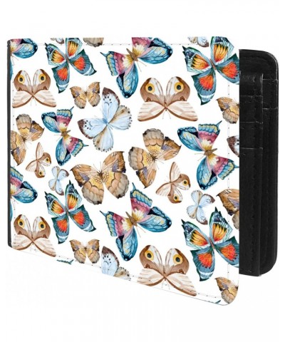 Unique Desige Pattern - Butterfly pattern, Slim Front Pocket Wallet Billfold RFID Blocking $12.09 Wallets