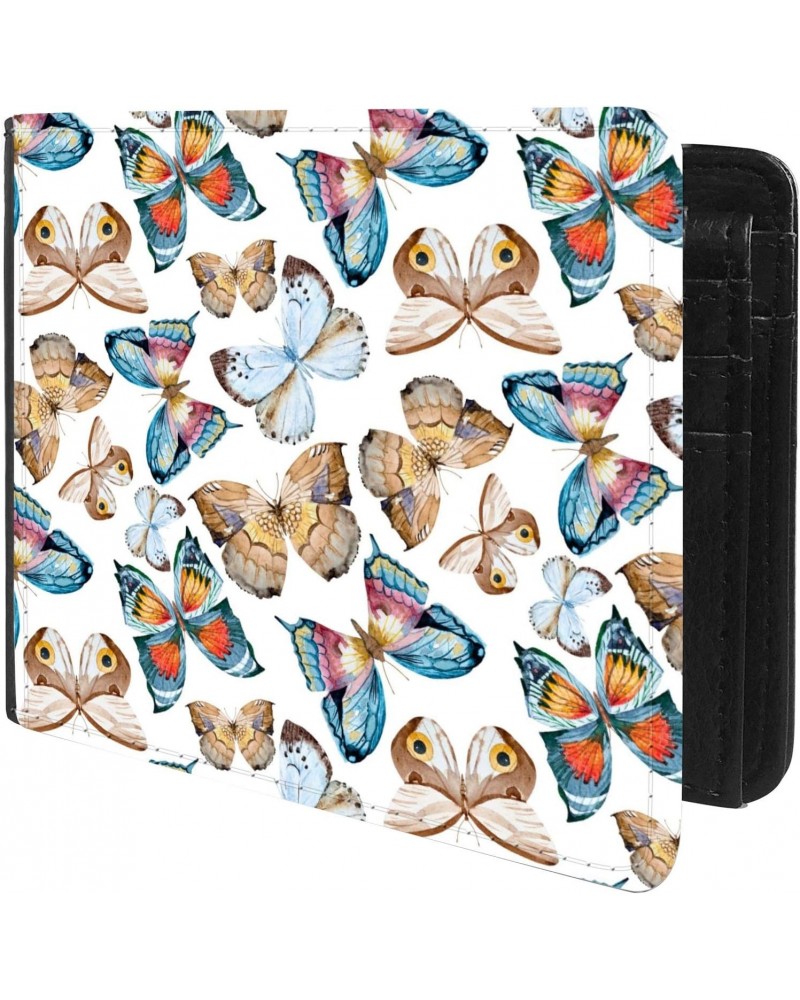 Unique Desige Pattern - Butterfly pattern, Slim Front Pocket Wallet Billfold RFID Blocking $12.09 Wallets