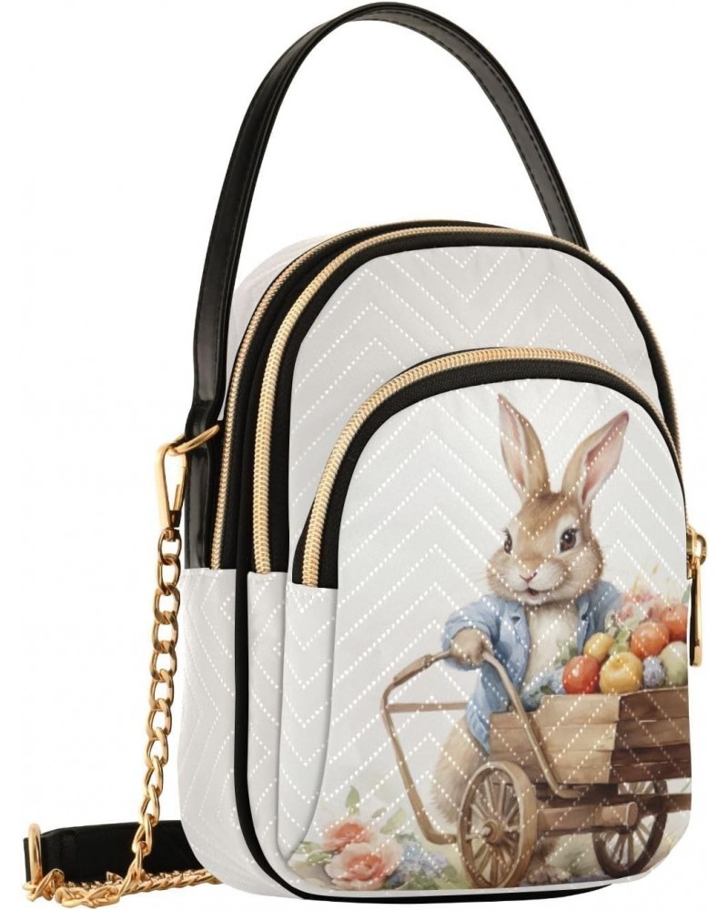 Easter Rabbit Cart Easter Eggs Small Crossbody Bags for Women Cell Phone Shoulder Purse Handbags Wallet 21217924 $11.20 Cross...