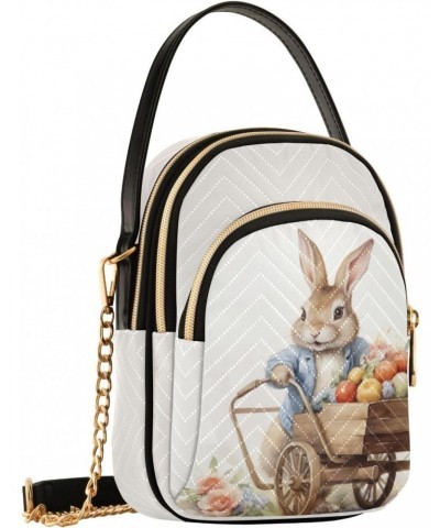 Easter Rabbit Cart Easter Eggs Small Crossbody Bags for Women Cell Phone Shoulder Purse Handbags Wallet 21217924 $11.20 Cross...