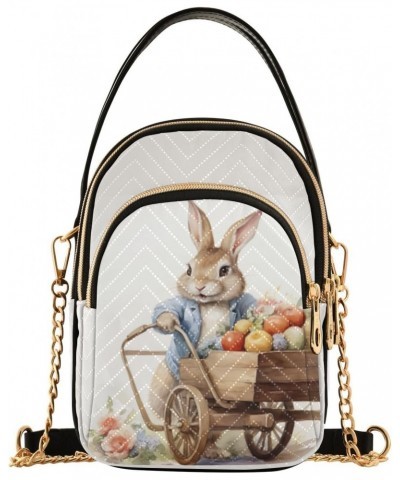 Easter Rabbit Cart Easter Eggs Small Crossbody Bags for Women Cell Phone Shoulder Purse Handbags Wallet 21217924 $11.20 Cross...