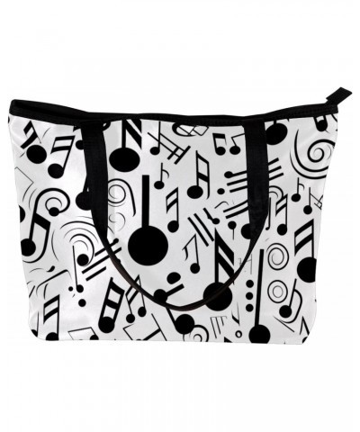 The Tote Bag For Women,Purses For Women,Handbags For Women,Abstract Music Notes Black on White Handbags $12.50 Totes