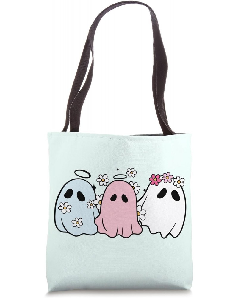 Ghost Pastels: Friendly Ghosts in Pastel Halloween Hues Boo Tote Bag $11.65 Totes