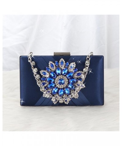 Glittering Lady Purse Wedding Clutch Handbag for Women Girl Shoulder Bag Sunflower Rhinestone Bag with Chain Evening Bag Gree...