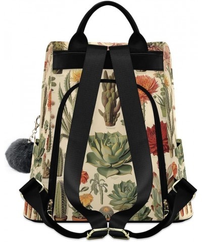 Cute Otter Surfing Backpack Purse for Women Fashion Rucksack Anti Theft Handbag Travel Bag Different Succulents $25.95 Backpacks