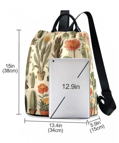 Cute Otter Surfing Backpack Purse for Women Fashion Rucksack Anti Theft Handbag Travel Bag Different Succulents $25.95 Backpacks