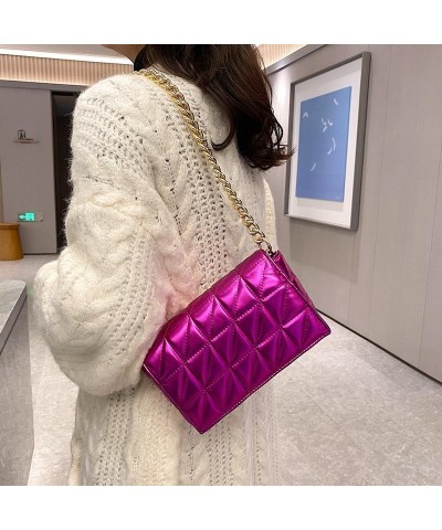 Large Capacity Chain Diagonal Cross Small Square Bag Purple $15.26 Backpacks