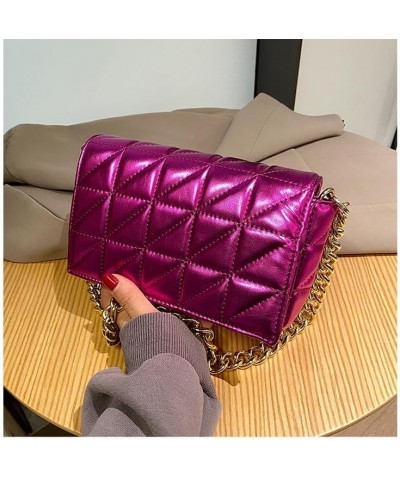 Large Capacity Chain Diagonal Cross Small Square Bag Purple $15.26 Backpacks