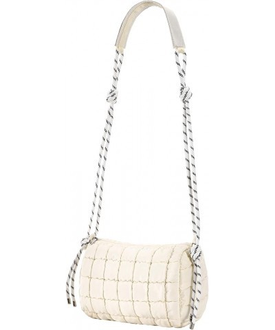 Quilted Tote Bags for Women, Puffer Quilted Crossbody Shoulder Bag, Lightweight Quilted Padding Hobo Handbags Beige203-small ...