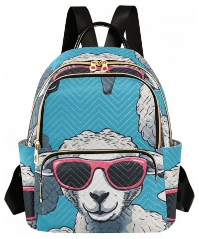 Cool Sheep Fashion Backpack Purse Ladies Fashion Rucksack Travel Shoulder Bag Casual Daily Backpack Work Bag Medium $15.18 Ba...