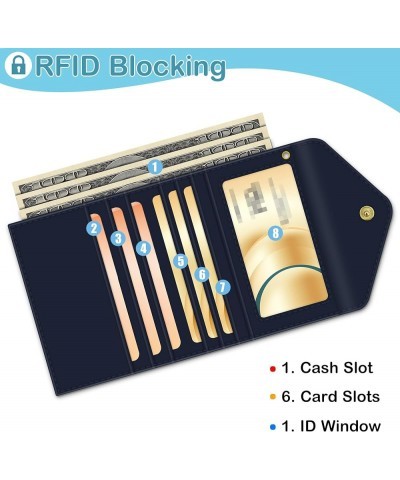 Women's Small Slim Wallet Pouch Credit Card Holder Mini Bifold Purse With RFID Blocking 2 PCS D $7.53 Wallets