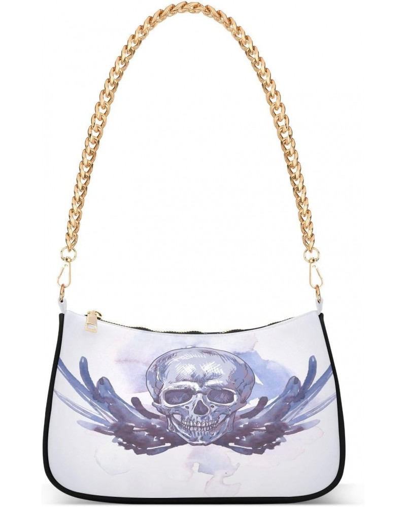 Skull Shoulder Bag for Women Shoulder Handbags with Zipper Closure Mini Shoulder Purse Handbag Crossbody Bags for Women $16.1...