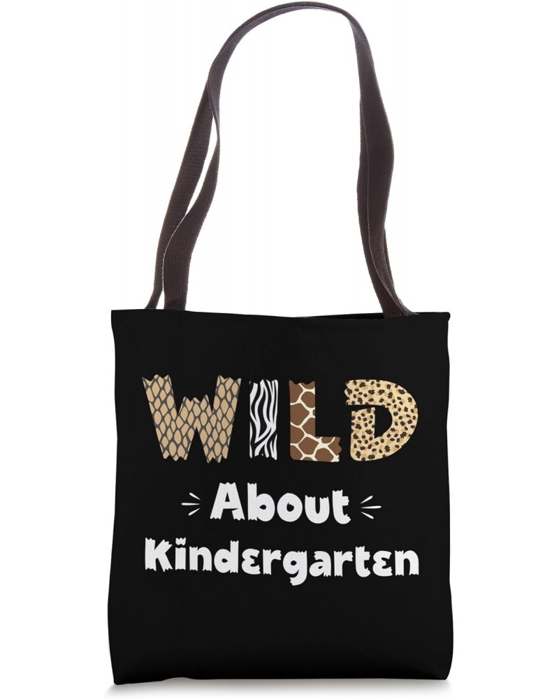 Wild About Kindergarten Teacher Leopard Back To School Tote Bag $11.00 Totes