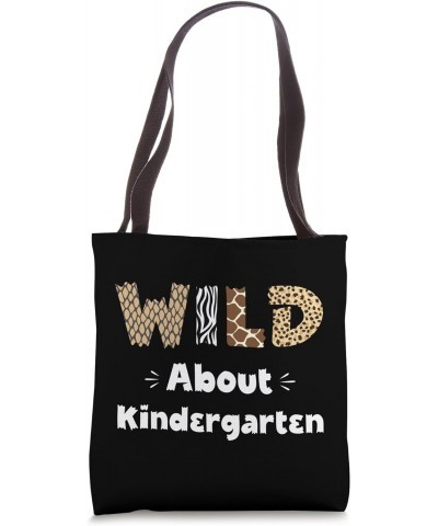 Wild About Kindergarten Teacher Leopard Back To School Tote Bag $11.00 Totes