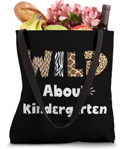 Wild About Kindergarten Teacher Leopard Back To School Tote Bag $11.00 Totes