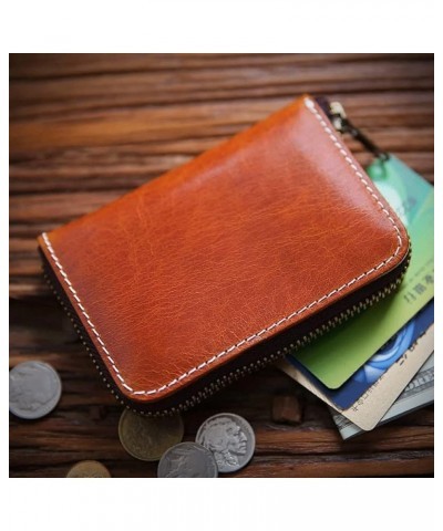 Wallet Fashion Women's Leather Wallet Vintage Mini Card Holder Portable Short Style Coin Purses Unisex Coins Pocket Tear-Resi...