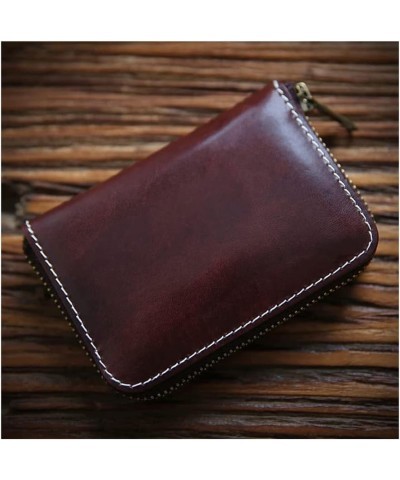 Wallet Fashion Women's Leather Wallet Vintage Mini Card Holder Portable Short Style Coin Purses Unisex Coins Pocket Tear-Resi...