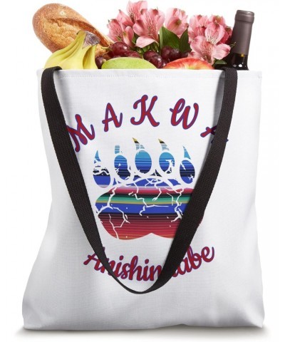 Makwa Anishinaabe Ojibwe Chippewa Language Bear Paw Tote Bag $10.80 Totes