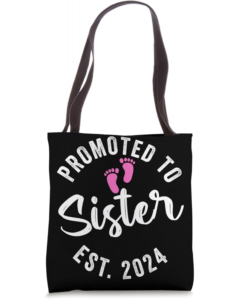 Promoted To Sister 2024 Tote Bag $10.34 Totes