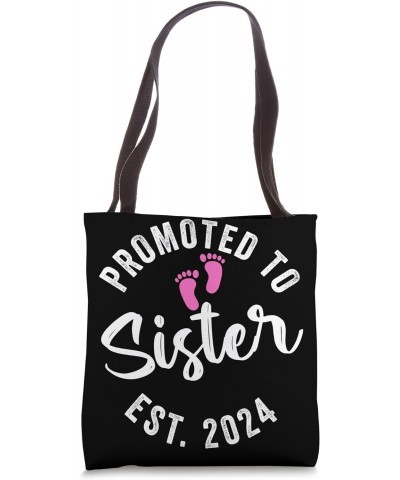 Promoted To Sister 2024 Tote Bag $10.34 Totes