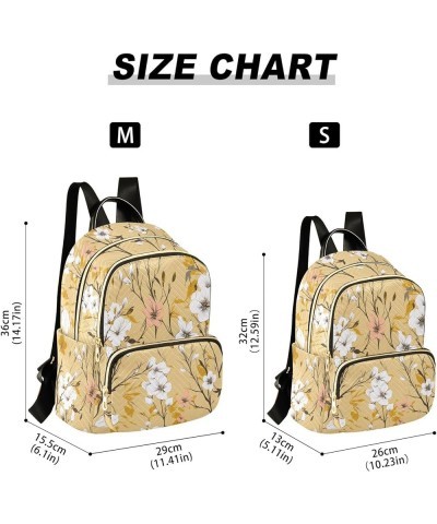 Cute Kittens Funny Poses Womens Backpack Purse Quilted Travel Backpack Purse Fall White Flower Small $23.39 Backpacks