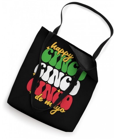 Groovy Happy Cinco De Mayo Mexican Party Cinco De Mayo 2024 Tote Bag $14.39 Totes