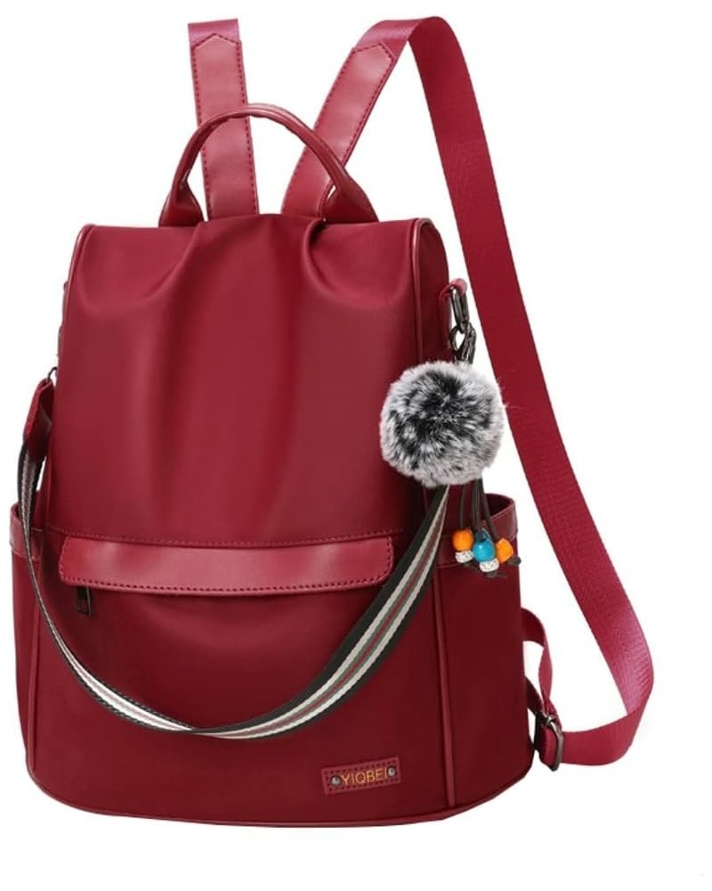 Women's Backpack Versatile Purse Fashion Bookbag Purse Shoulder Bag Travel Backpack Daypacks Anti Theft 2023 Winered $24.84 B...