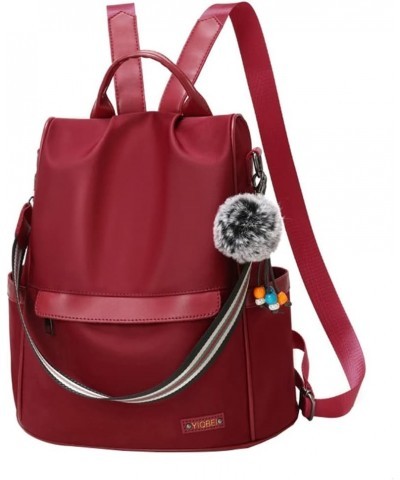 Women's Backpack Versatile Purse Fashion Bookbag Purse Shoulder Bag Travel Backpack Daypacks Anti Theft 2023 Winered $24.84 B...