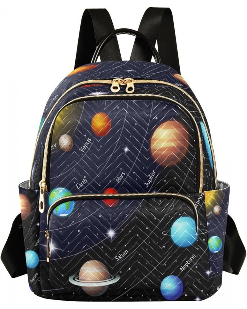 Fashion Backpack Mini Backpack Purse Casual Daily Backpack Colorful Solar Glaxy for Travel for College Work Medium $16.00 Bac...