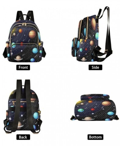 Fashion Backpack Mini Backpack Purse Casual Daily Backpack Colorful Solar Glaxy for Travel for College Work Medium $16.00 Bac...