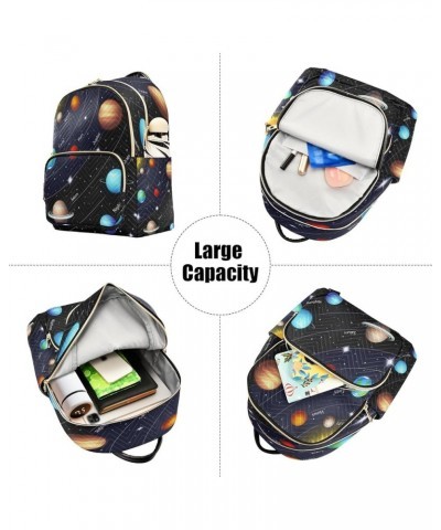 Fashion Backpack Mini Backpack Purse Casual Daily Backpack Colorful Solar Glaxy for Travel for College Work Medium $16.00 Bac...