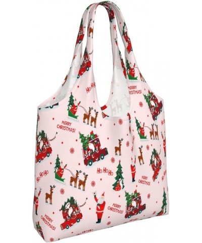 Merry Christmas Single Shoulder Commuter Canvas Tote Bags For Women And Men 122merry Christmas $11.43 Totes