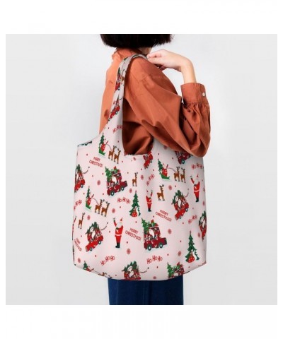 Merry Christmas Single Shoulder Commuter Canvas Tote Bags For Women And Men 122merry Christmas $11.43 Totes