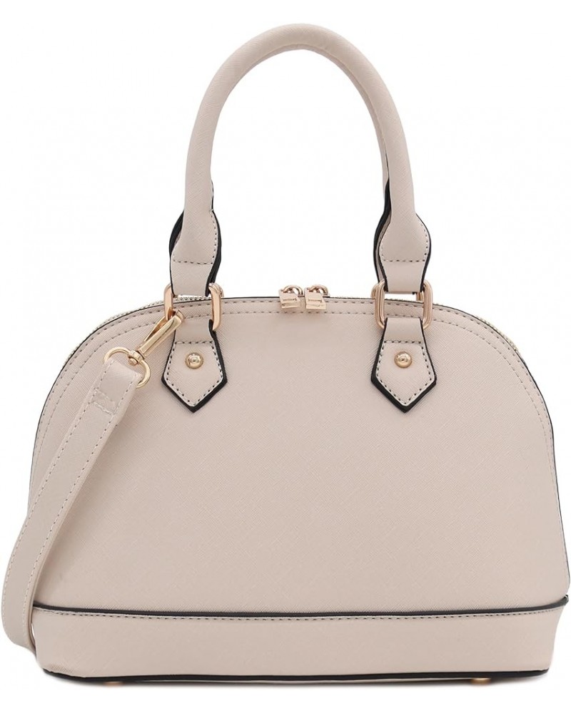 Zip-Around Saffiano Classic Dome Satchel Nude $20.97 Satchels