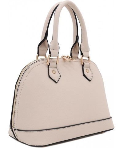 Zip-Around Saffiano Classic Dome Satchel Nude $20.97 Satchels