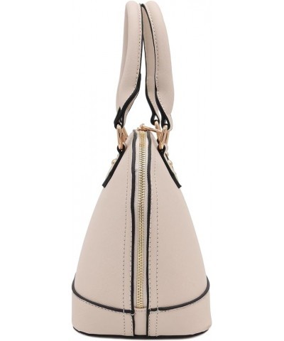 Zip-Around Saffiano Classic Dome Satchel Nude $20.97 Satchels