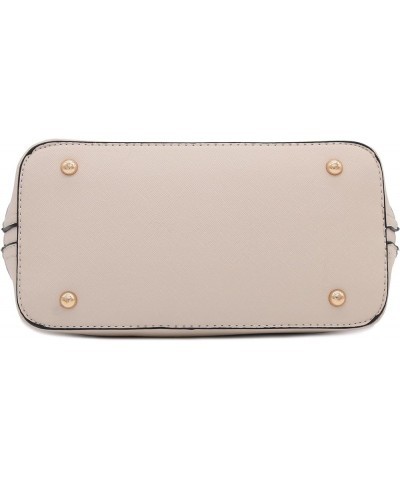 Zip-Around Saffiano Classic Dome Satchel Nude $20.97 Satchels