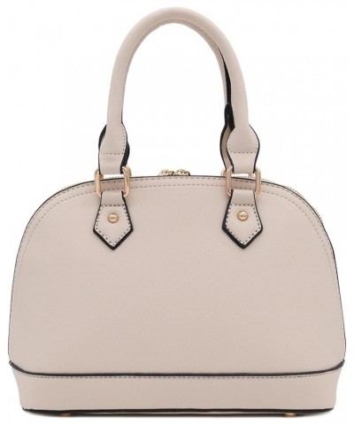 Zip-Around Saffiano Classic Dome Satchel Nude $20.97 Satchels