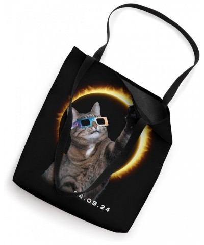 Tabby Cat's Moons Solar Eclips 04.08.2024 Galactic Glamour Tote Bag $13.92 Totes