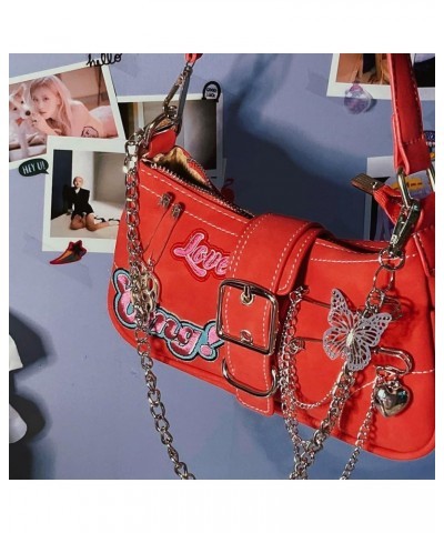 Punk Bag, Sourpuss Gothic Tote Purse Y2K Cool Style Trendy Women Shoulder Bags Rock Fashion Girls Handbag L-rose Red $13.53 T...