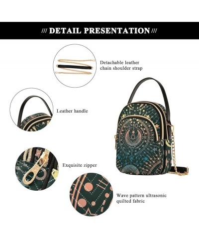 Boho Mandala Crossbody Bags for Women Fanny Packs Small Sling Cross Body Bag Mini Wallet Phone Purse G004 $9.03 Crossbody Bags