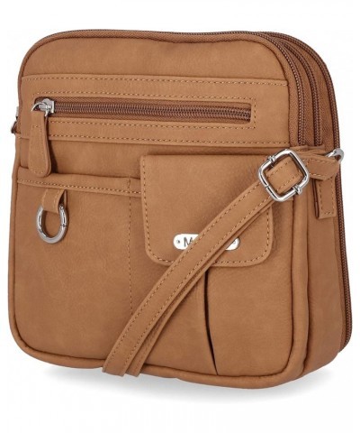 North South Mini Zip Around Crossbody Bag Hazelnut $17.97 Crossbody Bags