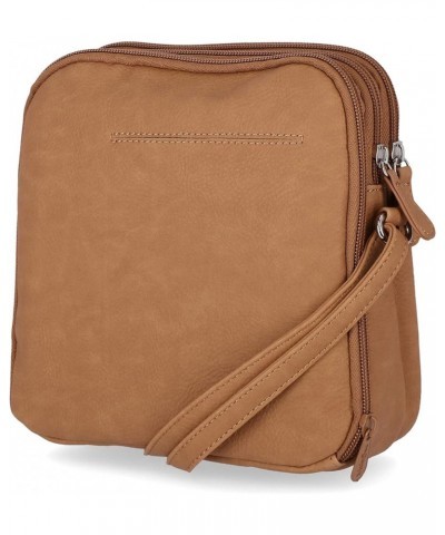 North South Mini Zip Around Crossbody Bag Hazelnut $17.97 Crossbody Bags