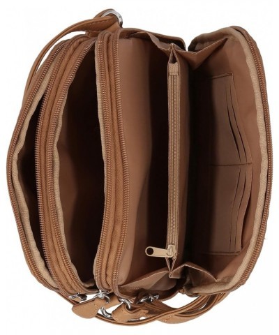 North South Mini Zip Around Crossbody Bag Hazelnut $17.97 Crossbody Bags