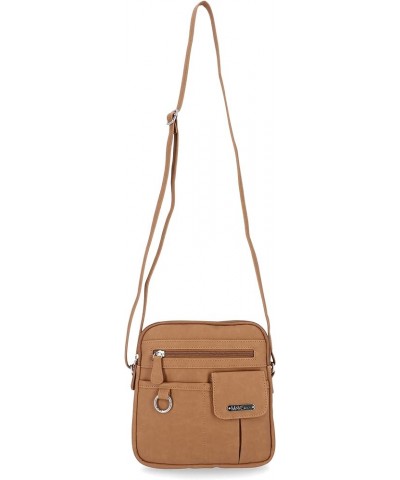 North South Mini Zip Around Crossbody Bag Hazelnut $17.97 Crossbody Bags